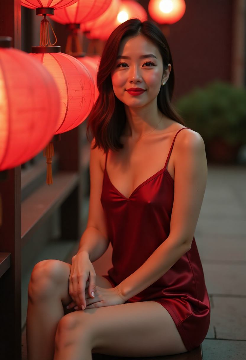 夜色中的动作短片场景